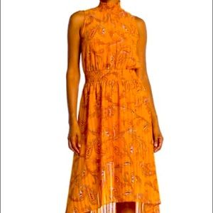 NWOT Nanette Lepore flared smocked dress 8